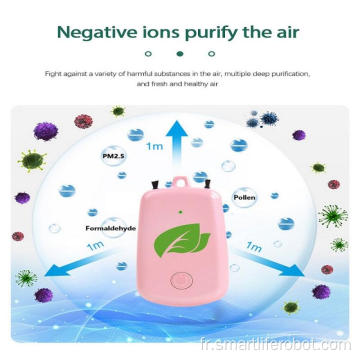 Mini purificateur d&#39;air portable intelligent pour bureau à ions négatifs